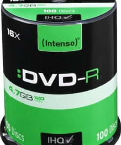 Intenso Εγγράψιμα DVD-R 16x 4.7GB Cake Box 100τμχ