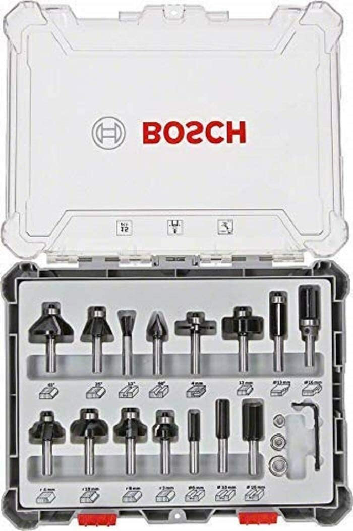Bosch Σετ Φρέζες Καρβιδίου 15τμχ - Image 2