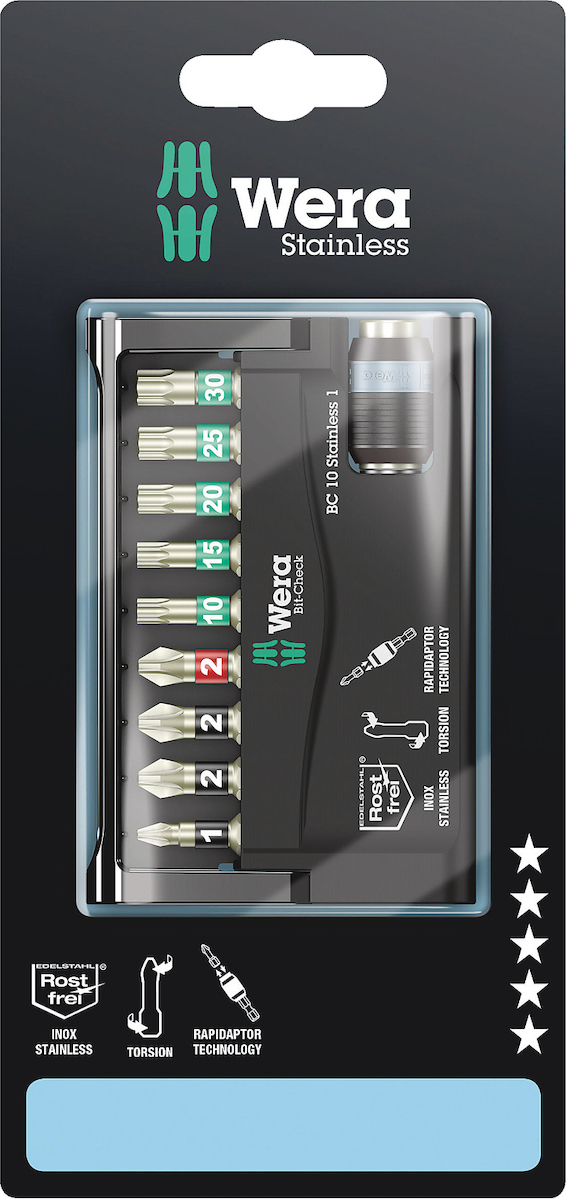 Wera Σετ 10 Μύτες Κατσαβιδιού Bit-Check 10 Stainless 1 - Image 2