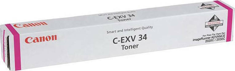 Canon C-EXV34 Γνήσιο Toner Laser Εκτυπωτή Ματζέντα 19000 Σελίδων (3784B002)