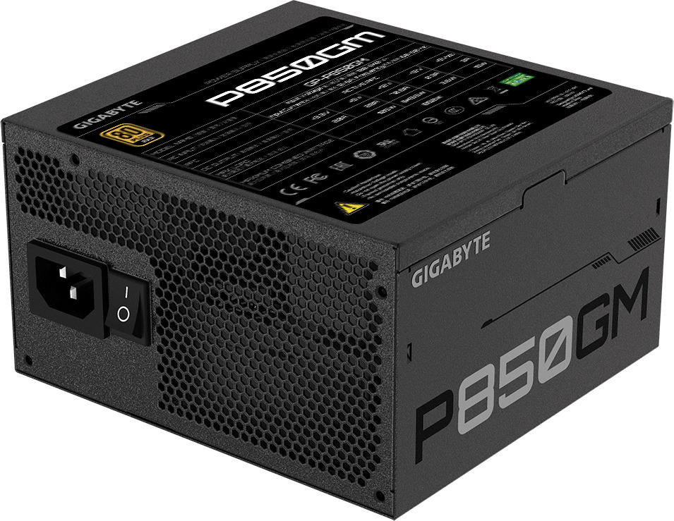 Gigabyte P850GM 850W Μαύρο Τροφοδοτικό Υπολογιστή Full Modular 80 Plus Gold - Image 4