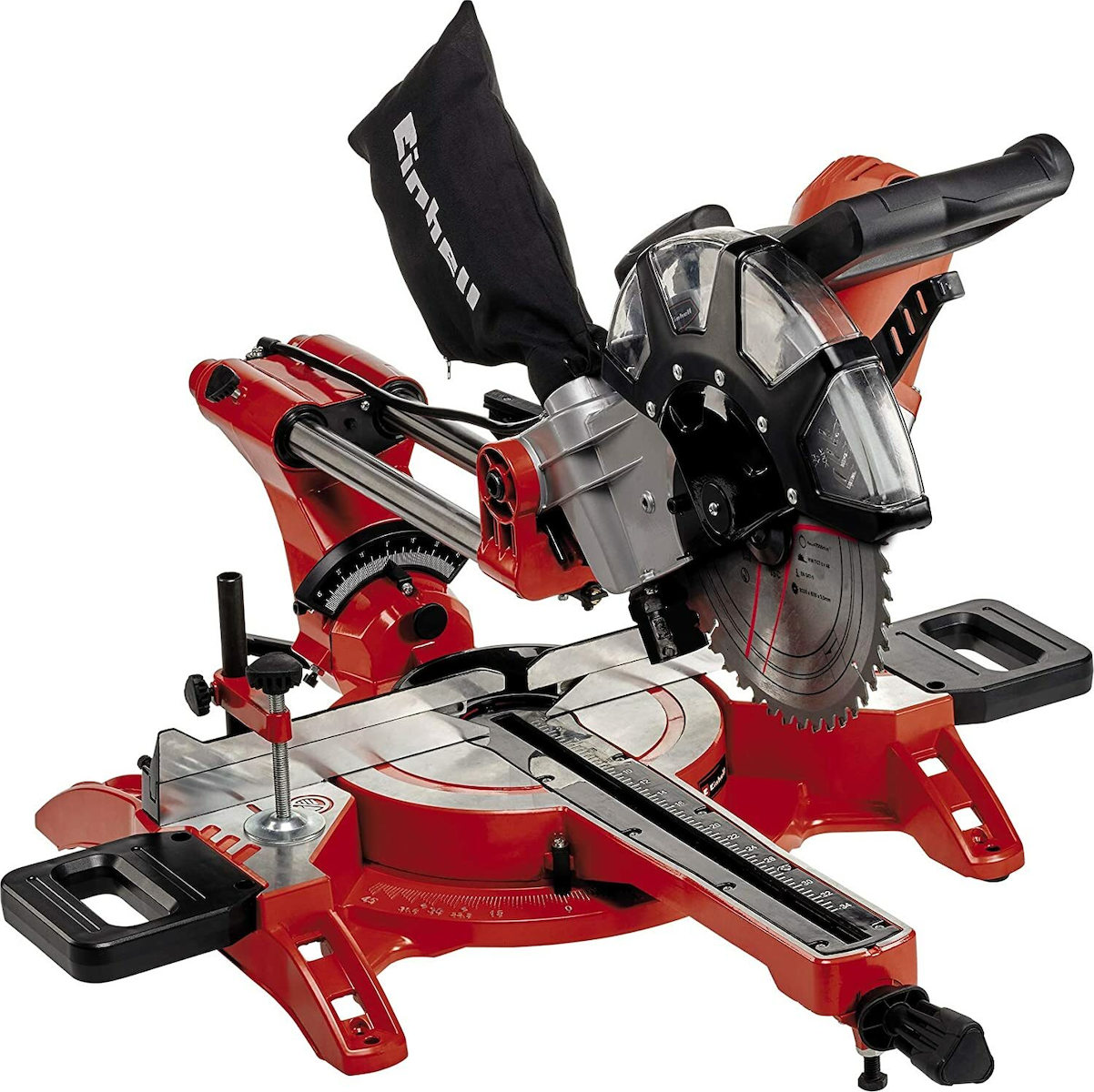 Einhell TC-SM 2534/1 Dual Φαλτσοπρίονο Ρεύματος Συρόμενο με Ισχύ 2350W, Οδηγό Laser, Δίσκο Κοπής Διαμέτρου 250mm & Ταχύτητα Κοπής 4000rpm