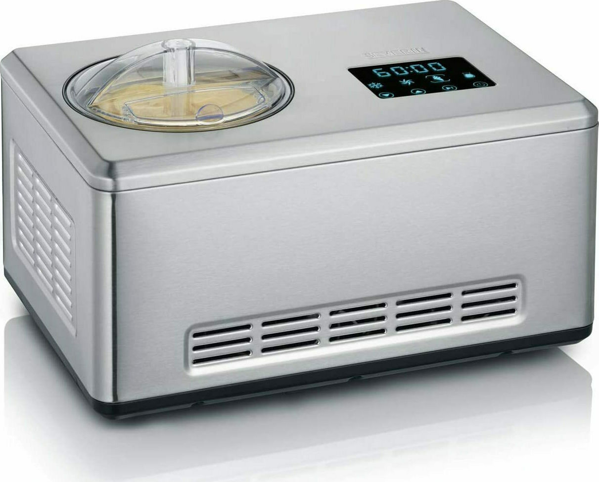 Severin EZ 7406 Γιαουρτομηχανή με Κάδο και Ψηφιακή Οθόνη 2lt Ασημί 180W