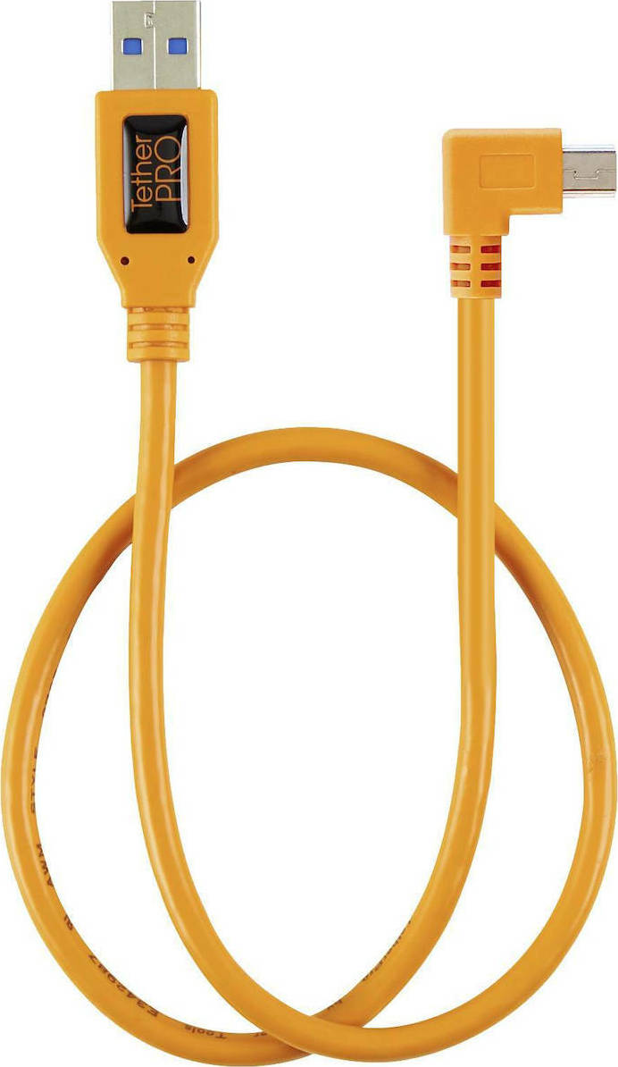Tether Tools Καλώδιο Pigtail USB-A male - Mini B 0.50m Πορτοκαλί (TET-CU51RT02-ORG)