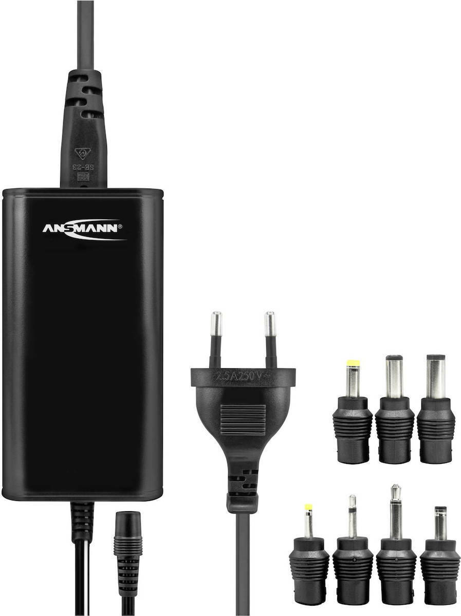 Ansmann Universal Τροφοδοτικό 2.5A 27W με σετ βυσμάτων (1201-0026)
