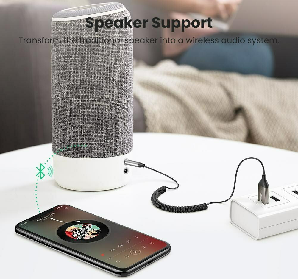 Ugreen Bluetooth Αυτοκινήτου 5.0 για το Ταμπλό (AUX / Audio Receiver / με USB θύρα Φόρτισης) - Image 8