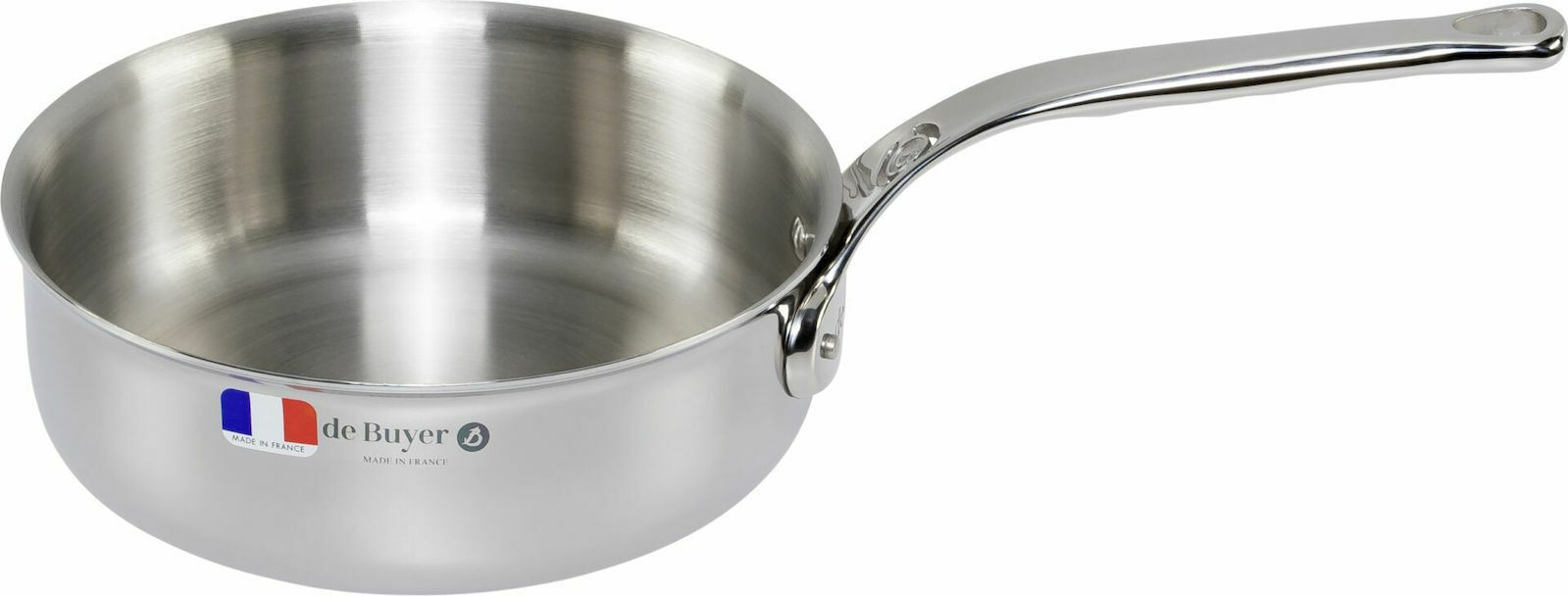 De Buyer Τηγάνι Ανοξείδωτο Διαμέτρου Ø20cm 3730-20