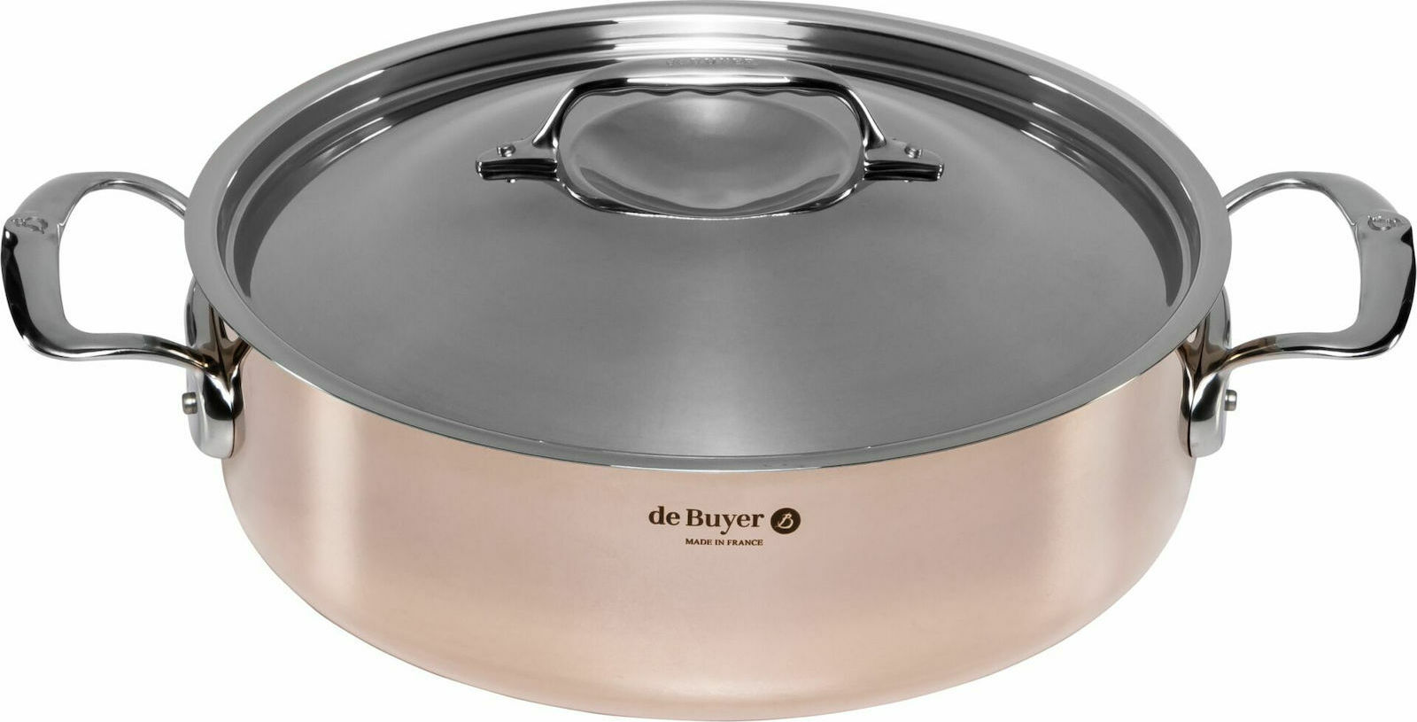 De Buyer Prima Matera Ανοξείδωτη Ρηχή Κατσαρόλα 4.9lt / 28cm 6241.28