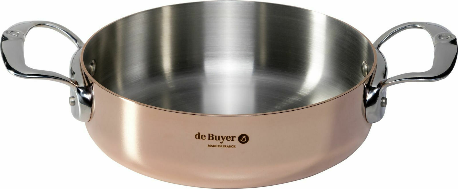 De Buyer Prima Matera Ανοξείδωτη Ρηχή Κατσαρόλα 1.8lt / 20cm 6241.20 - Image 2