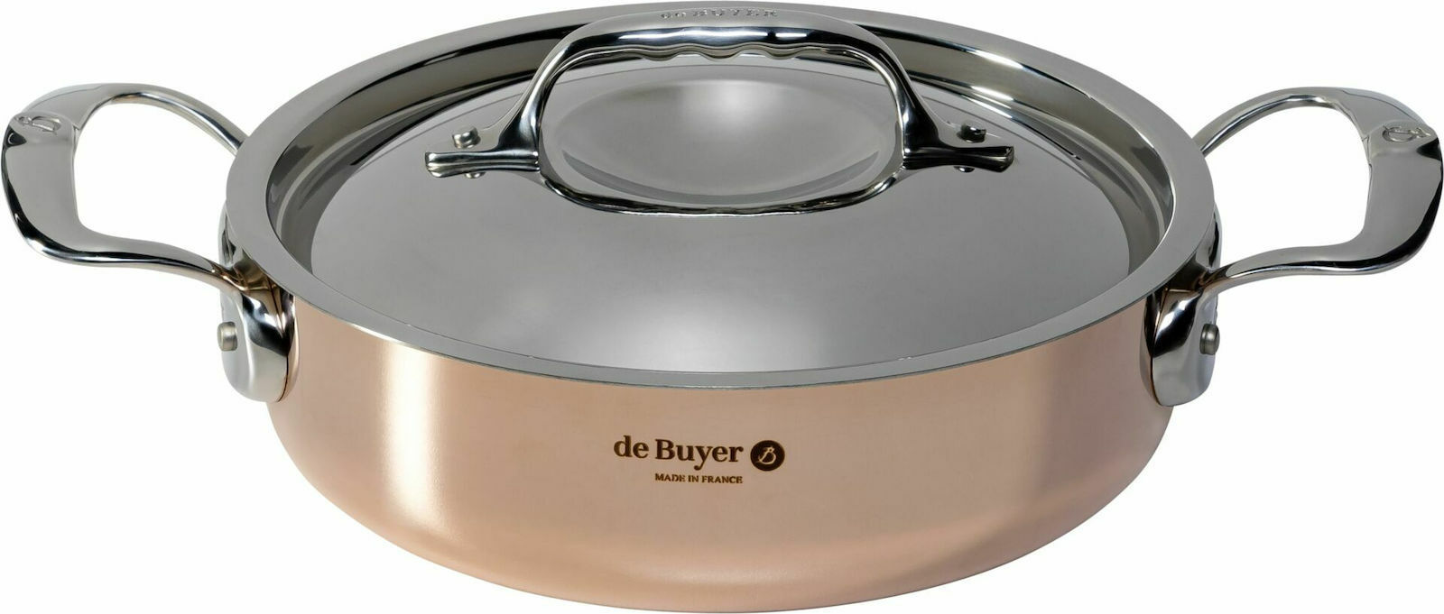 De Buyer Prima Matera Ανοξείδωτη Ρηχή Κατσαρόλα 1.8lt / 20cm 6241.20