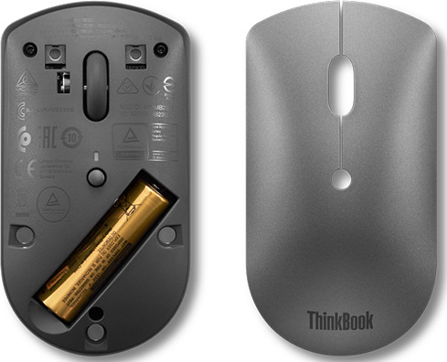 Lenovo ThinkBook Bluetooth Silent Mouse Ασύρματο Grey - Image 5