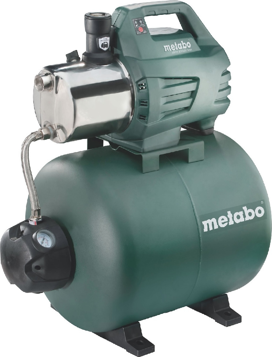 Metabo 600976000 Μονοβάθμιο Μονοφασικό Πιεστικό Συγκρότημα Νερού με Δοχείο 50 Λίτρων 1300W
