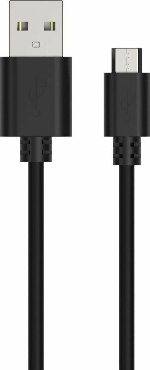 Ansmann Regular USB 2.0 to micro USB Cable Μαύρο 1m (1700-0129)