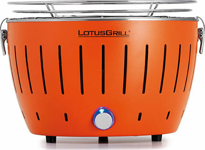 LotusGrill G280 Ανοξείδωτη Φορητή Ψησταριά Κάρβουνου 25.8x25.8εκ. G-OR-280 Mandarin Orange