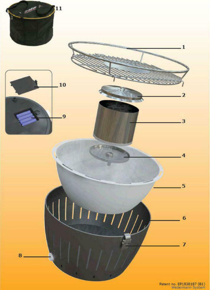 LotusGrill G435 XL Ανοξείδωτη Φορητή Ψησταριά Κάρβουνου - Image 6