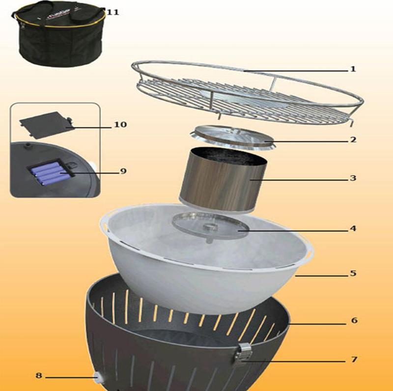 LotusGrill G280 Ανοξείδωτη Ψησταριά Κάρβουνου - Image 5
