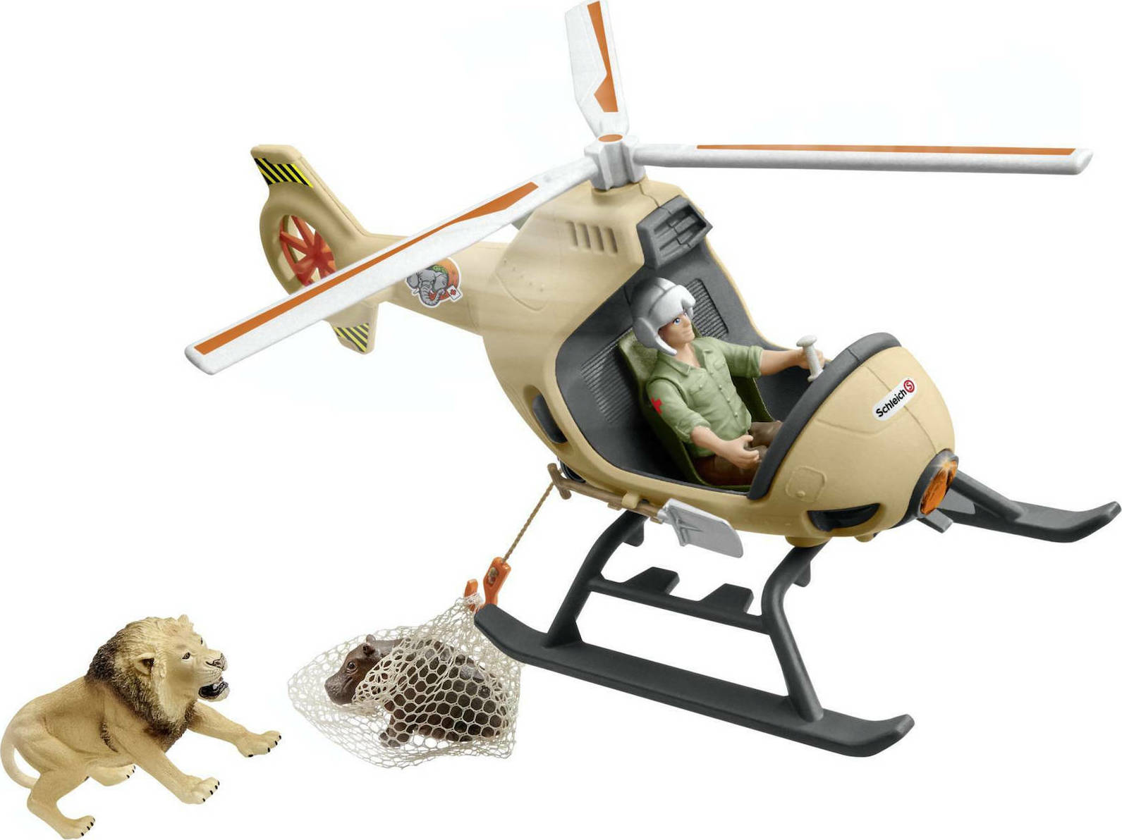 Schleich-S Παιχνίδι Μινιατούρα Wild Life Animal Rescue Helicopter - Image 2