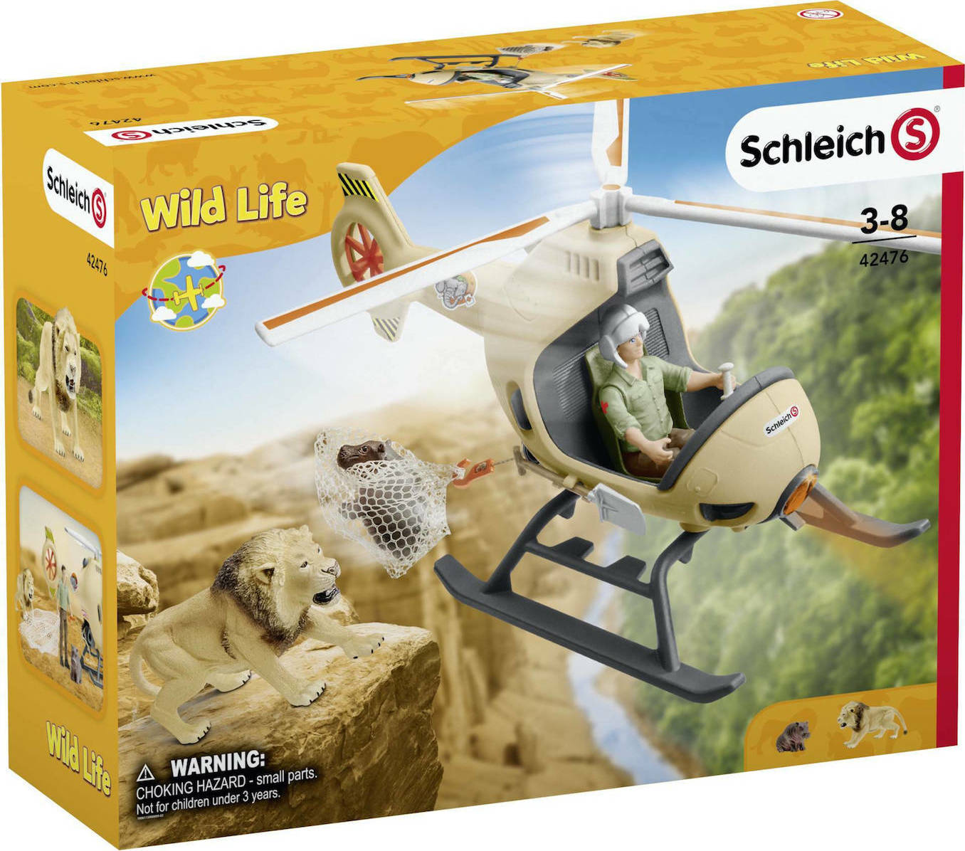 Schleich-S Παιχνίδι Μινιατούρα Wild Life Animal Rescue Helicopter