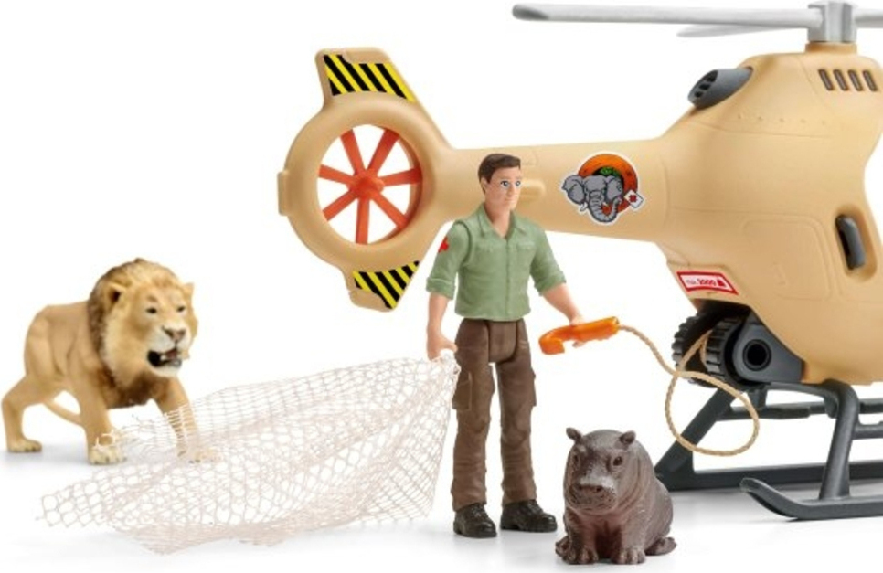 Schleich-S Παιχνίδι Μινιατούρα Wild Life Animal Rescue Helicopter - Image 12