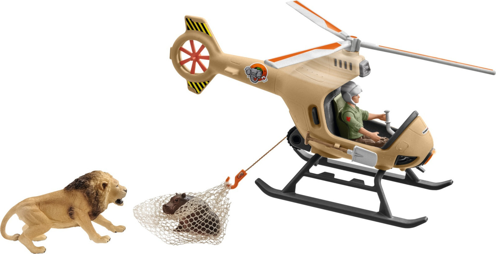 Schleich-S Παιχνίδι Μινιατούρα Wild Life Animal Rescue Helicopter - Image 9
