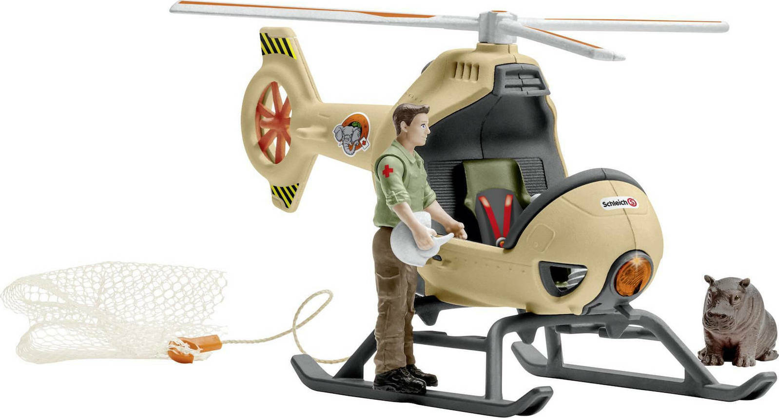 Schleich-S Παιχνίδι Μινιατούρα Wild Life Animal Rescue Helicopter - Image 7