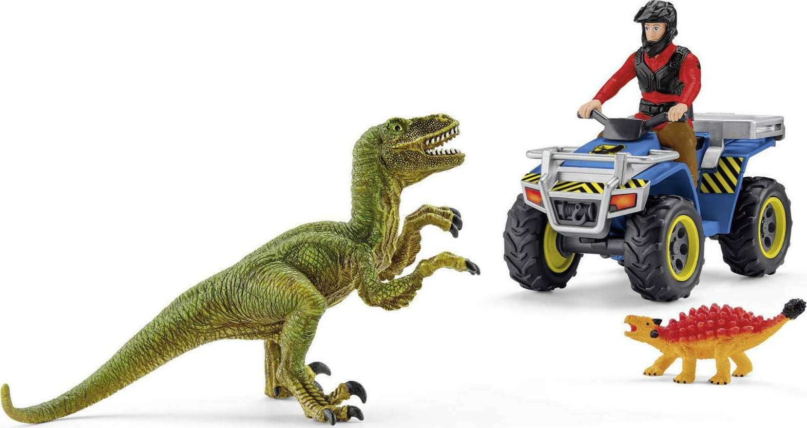 Schleich-S Παιχνίδι Μινιατούρα Σετ Quad Escape From Velociraptor για 4+ Ετών 19εκ. - Image 3