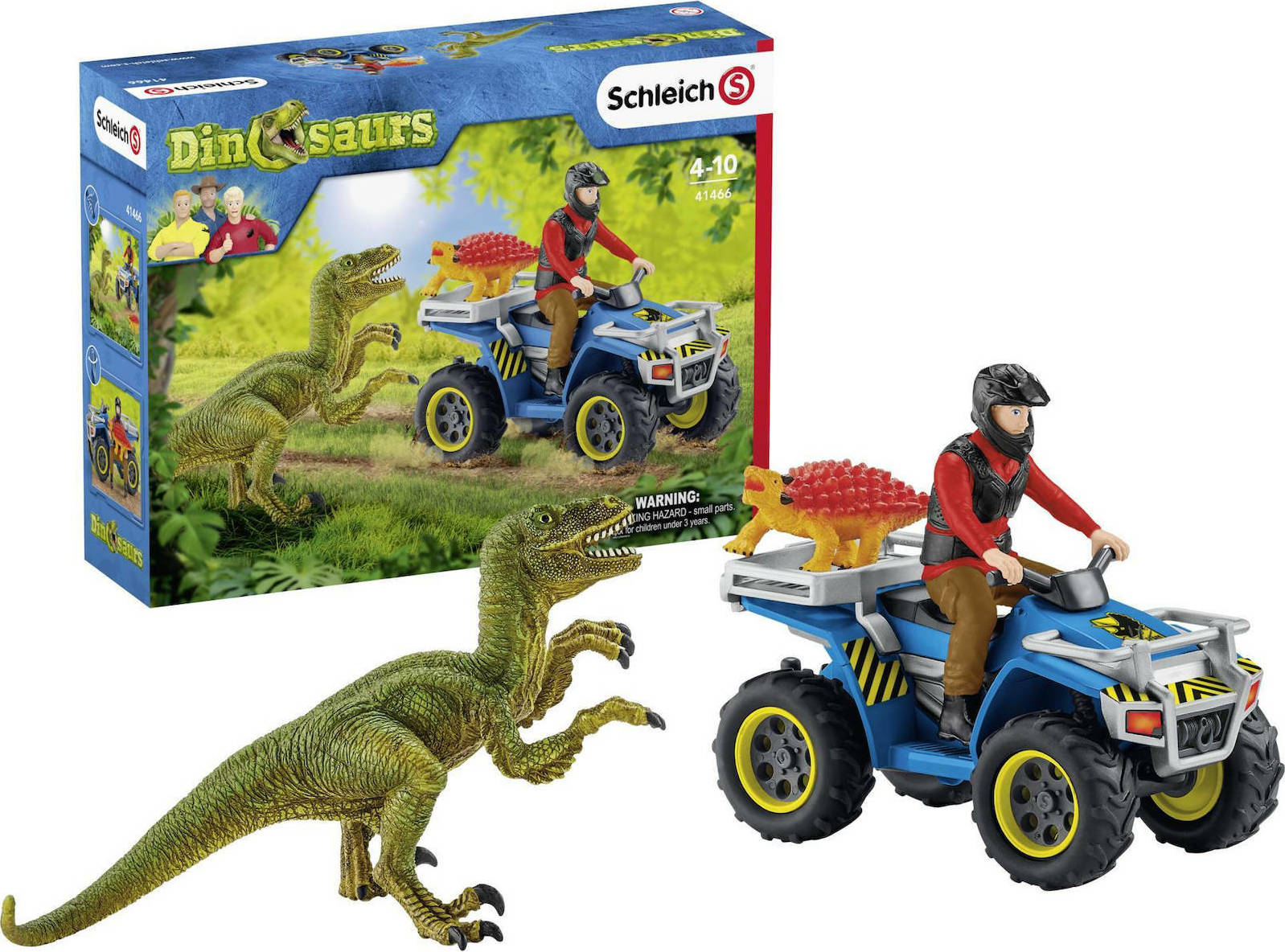 Schleich-S Παιχνίδι Μινιατούρα Σετ Quad Escape From Velociraptor για 4+ Ετών 19εκ. - Image 6