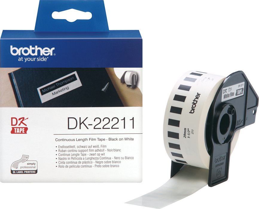 Brother Ταινία Ετικετογράφου 15.2m x 29mm σε Λευκό Χρώμα - Image 2