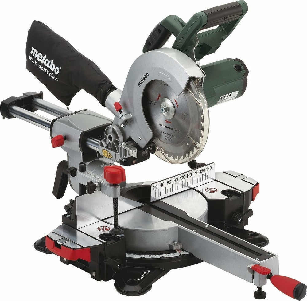 Metabo KGSV 216M Φαλτσοπρίονο Ρεύματος Συρόμενο με Ισχύ 1350W, Οδηγό Laser, Δίσκο Κοπής Διαμέτρου 216mm & Ταχύτητα Κοπής 5500rpm - Image 2
