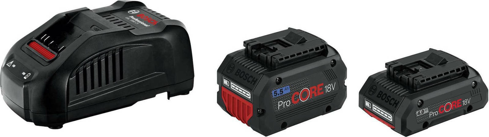 Bosch Σετ 2 Μπαταριών Εργαλείου Λιθίου 18V με Φορτιστή 1600A0214A