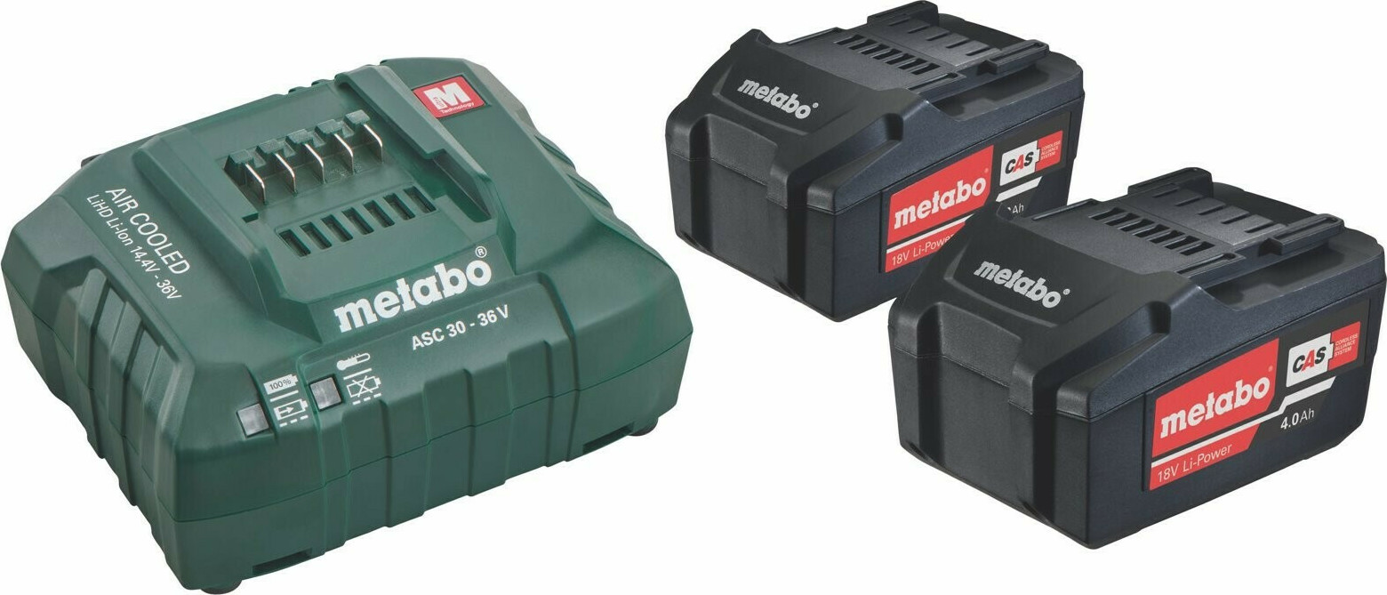 Metabo Σετ 2 Μπαταριών Εργαλείου Λιθίου 18V με Φορτιστή 685050000