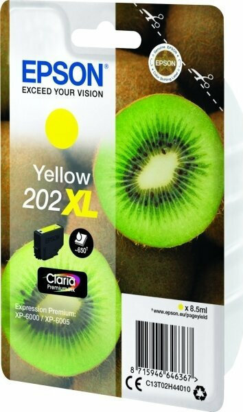 Epson 202XL Γνήσιο Μελάνι Εκτυπωτή InkJet Κίτρινο (C13T02H44010) - Image 2