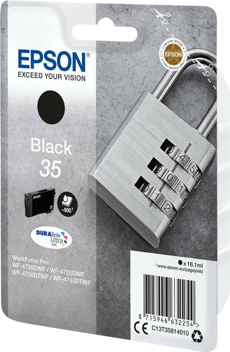 Epson 35 Black Γνήσιο Μελάνι Εκτυπωτή InkJet Μαύρο (C13T35814010) - Image 2