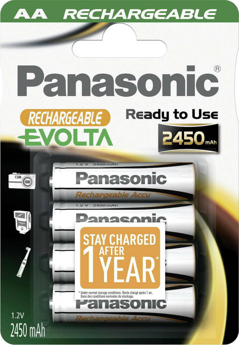 Panasonic Evolta AA 2450mAh 1.2V 4τμχ
