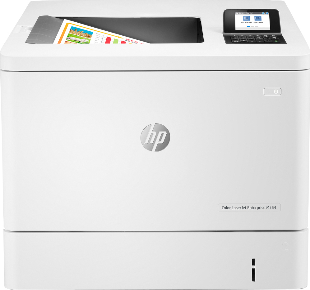 HP LaserJet Enterprise M554dn Έγχρωμoς Εκτυπωτής - Image 2