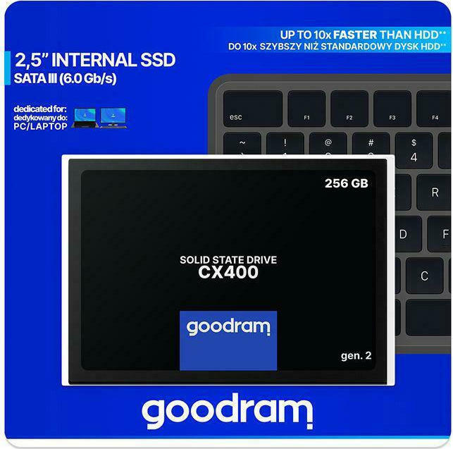 GoodRAM CX400 Gen.2 SSD 256GB 2.5'' SATA III SSDPR-CX400-256-G2 - Image 2