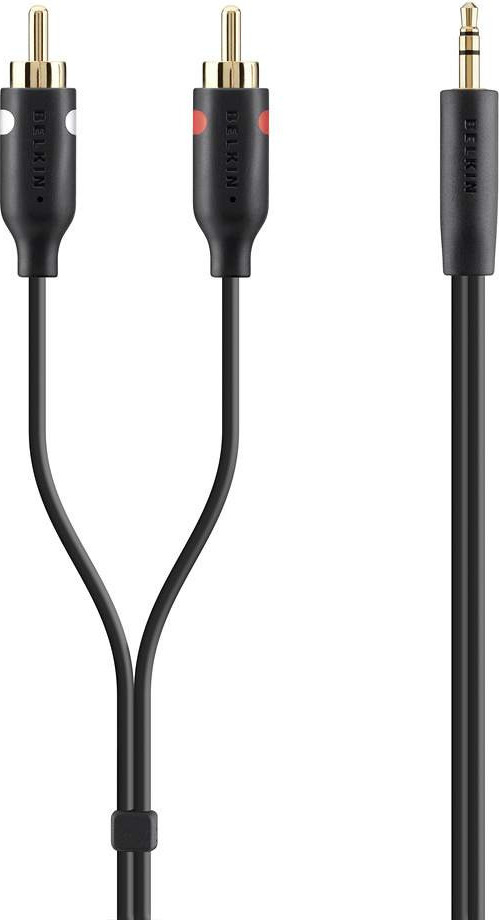 Belkin Καλώδιο 3.5mm male - RCA male Μαύρο 2m (F3Y116bt2M)