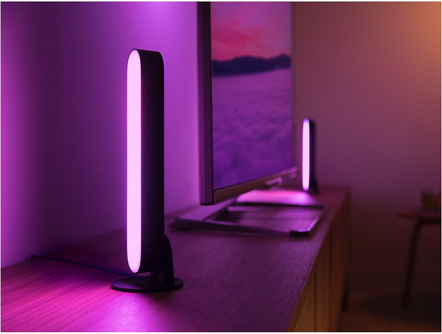Philips Smart Διακοσμητικό Φωτιστικό Hue Play LED RGBW Μπάρα 2τμχ 25.4x4.4x3.5εκ. 915005733901 - Image 3