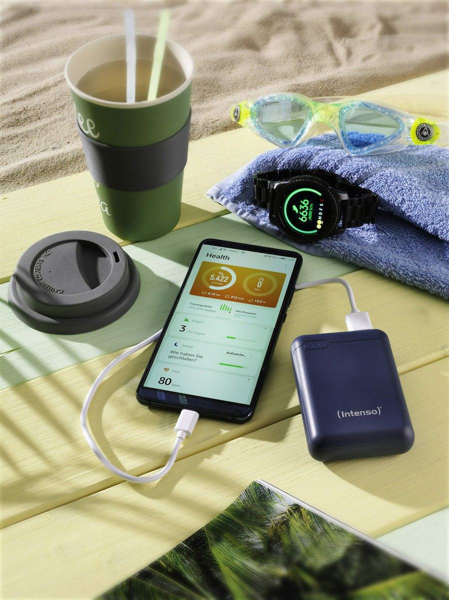 Intenso XS Power Bank 10000mAh με Θύρα USB-A και Θύρα USB-C Μπλε - Image 8