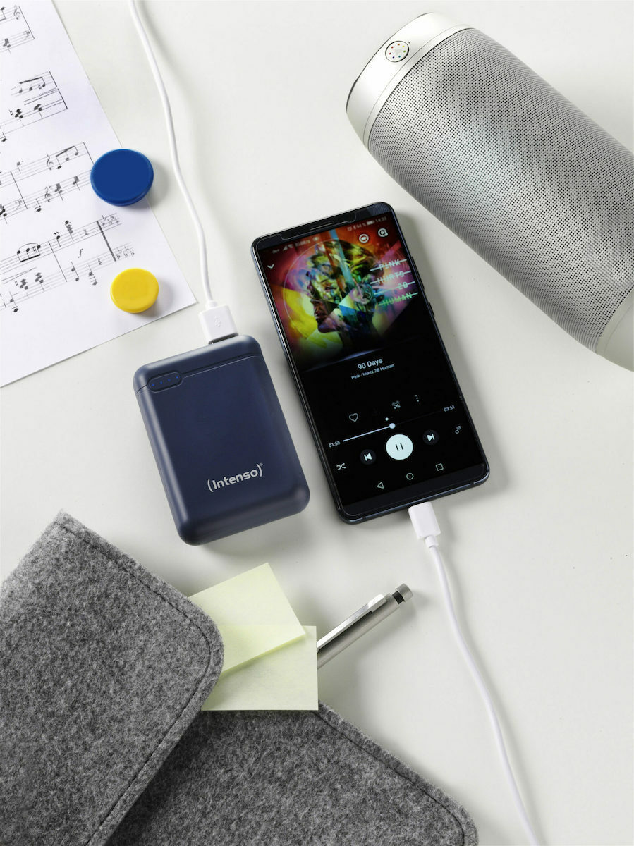 Intenso XS Power Bank 10000mAh με Θύρα USB-A και Θύρα USB-C Μπλε - Image 7