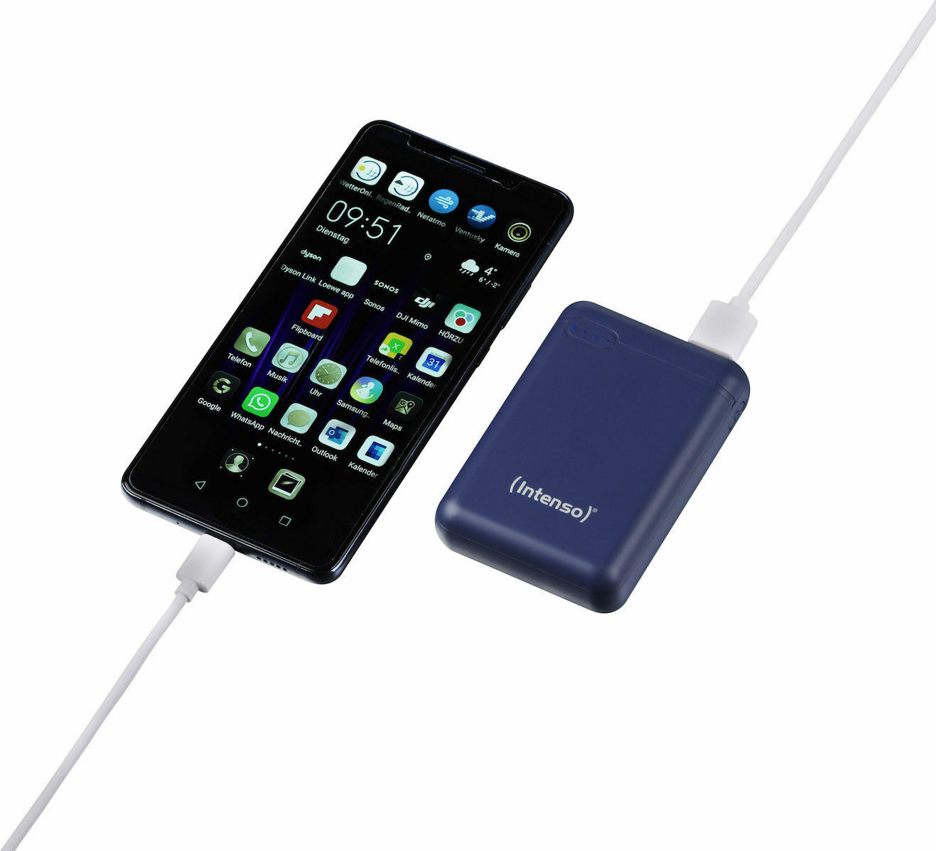 Intenso XS Power Bank 10000mAh με Θύρα USB-A και Θύρα USB-C Μπλε - Image 6