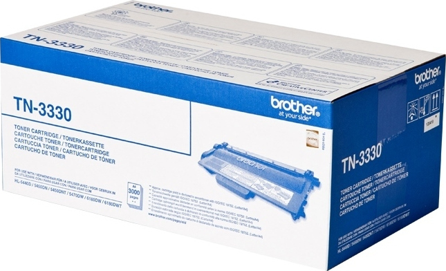 Brother TN-3330 Γνήσιο Toner Laser Εκτυπωτή Μαύρο 3000 Σελίδων (TN-3330)