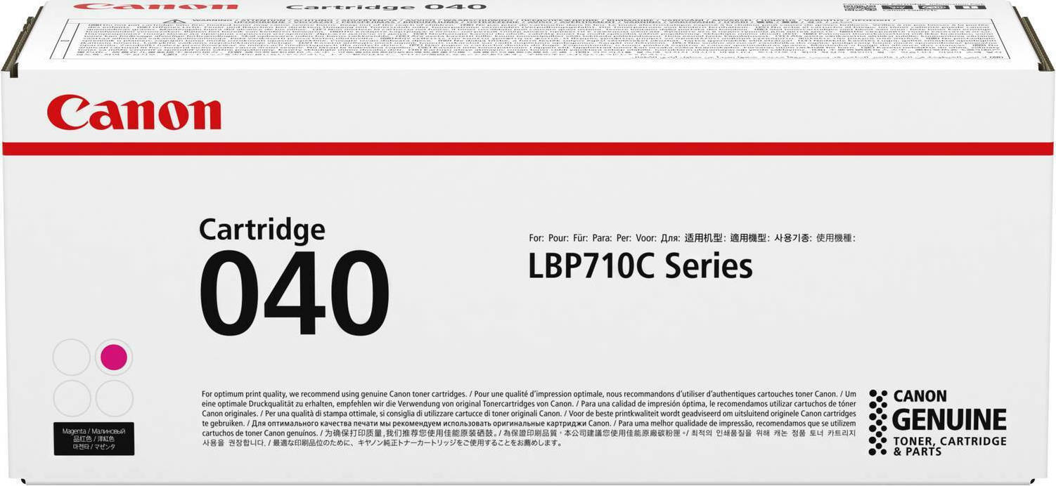 Canon 040 Γνήσιο Toner Laser Εκτυπωτή Ματζέντα High Capacity 5400 Σελίδων (0456C001)