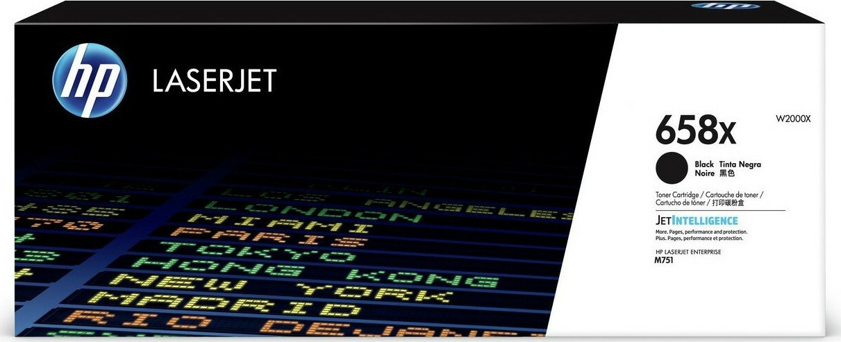 HP 658X Γνήσιο Toner Laser Εκτυπωτή Μαύρο High Yield 2000 Σελίδων (W2000X)