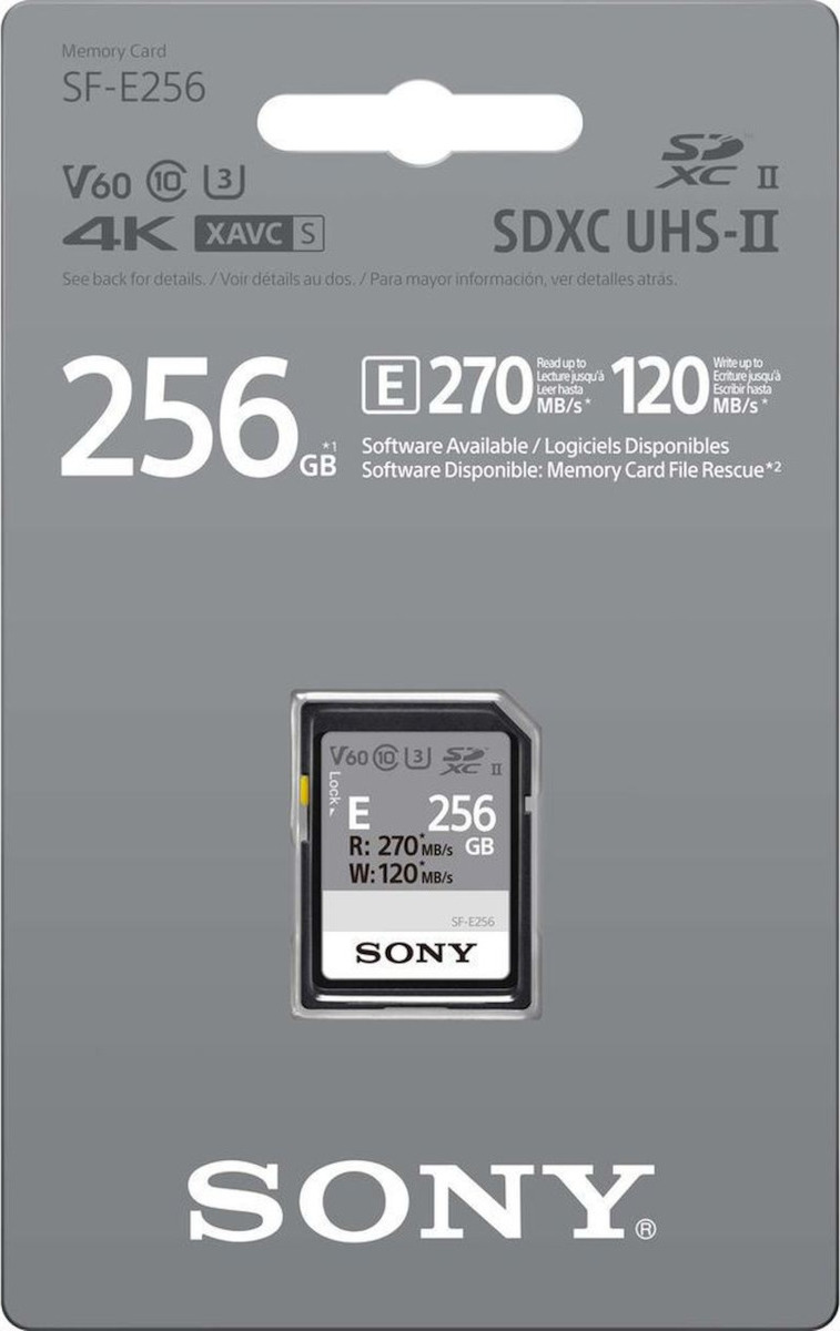 Sony SF-E Series SDXC 256GB Class 10 U3 V60 UHS-II - Image 2
