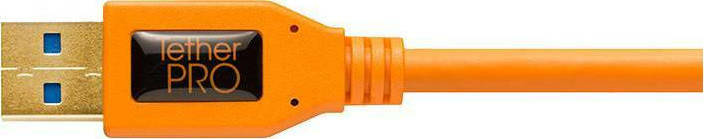 Tether Tools Angle (90°) USB 3.0 to micro USB Cable Πορτοκαλί 4.6m (TET-CU61RT15-ORG) - Image 5