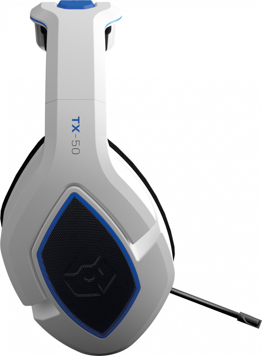 Gioteck TX50 Ασύρματο Neckband / Over Ear Gaming Headset με σύνδεση 3.5mm Λευκό - Image 2