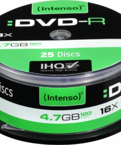 Intenso Εγγράψιμα DVD-R 16x 4.7GB Cake Box 25τμχ