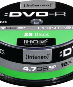 Intenso Εγγράψιμα DVD-R 16x Printable 4.7GB Cake Box 25τμχ