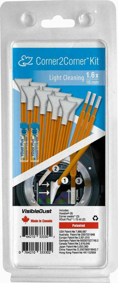 Visible Dust Καθαρισμός Αισθητήρα EZ Corner2Corner Kit 1.6x Light Cleaning